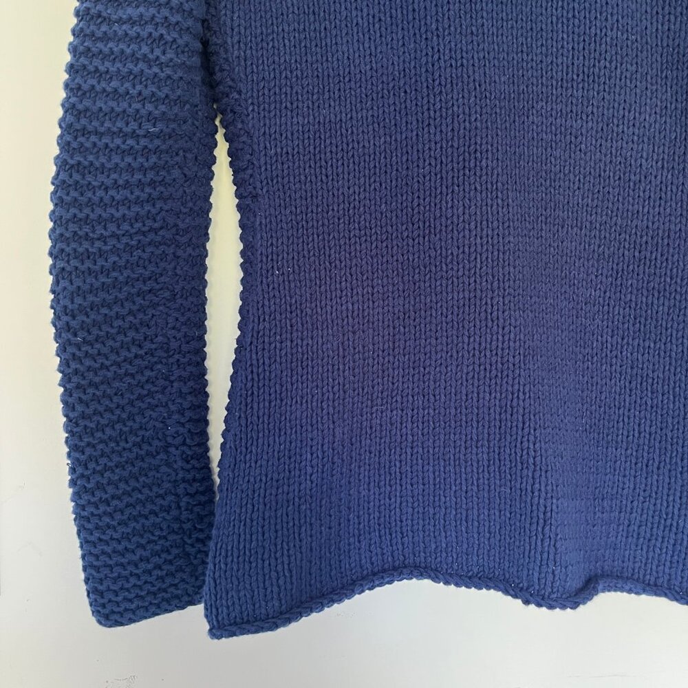 Neal Sperling Chunky Knit Textured Cotton Blend Slim Fit Cardigan Size Women's S - Picture 8 of 12